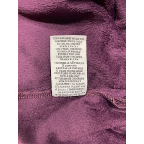 Magaschoni Velvet Lounge Set Cowl Neck Top & Pants Plum XL Comfy Soft - Picture 7 of 7